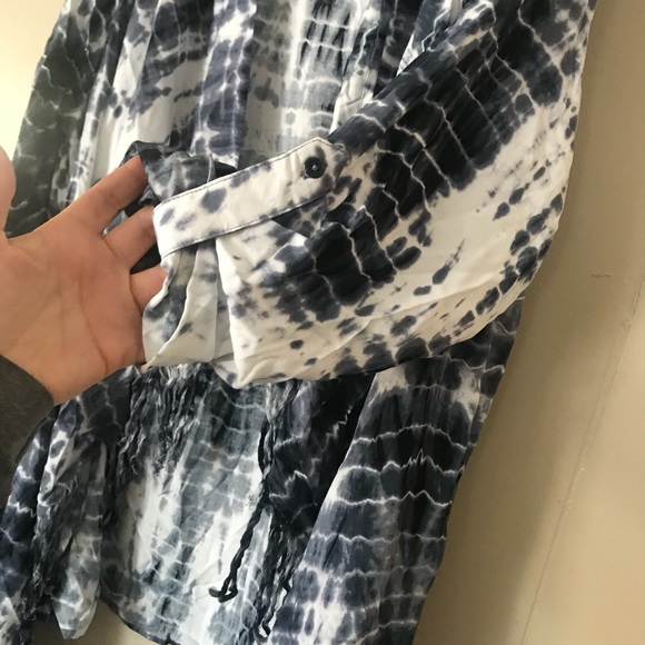 Love, Fire | Tye dye fringe kimono cardigan - Picture 5 of 6